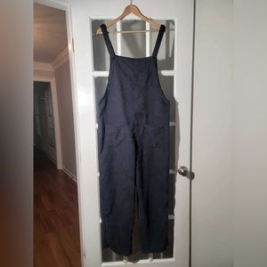 Navy Blue Corduroy Jumpsuit